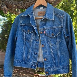 Vintage red tag Levi denim jacket, size small